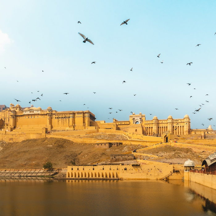 Amber Fort above Maota Lake, Jaipur