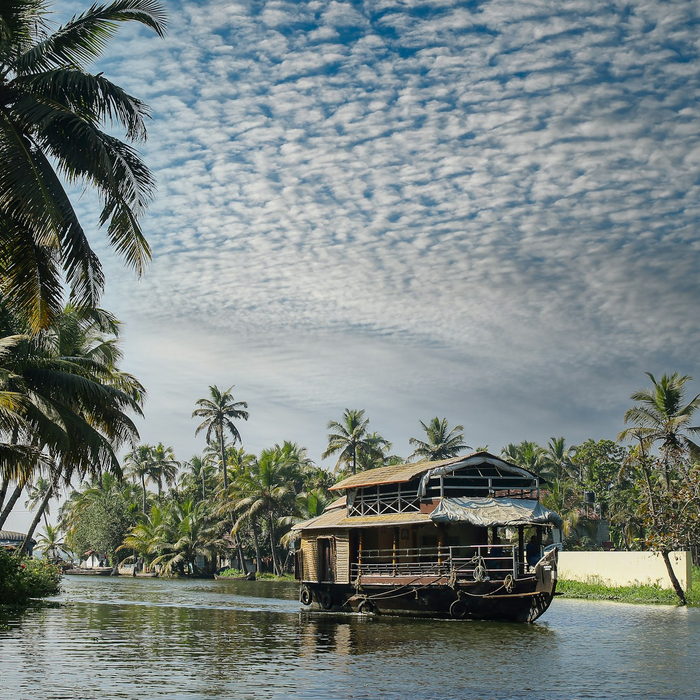 Houseboat on the Kerala backwaters