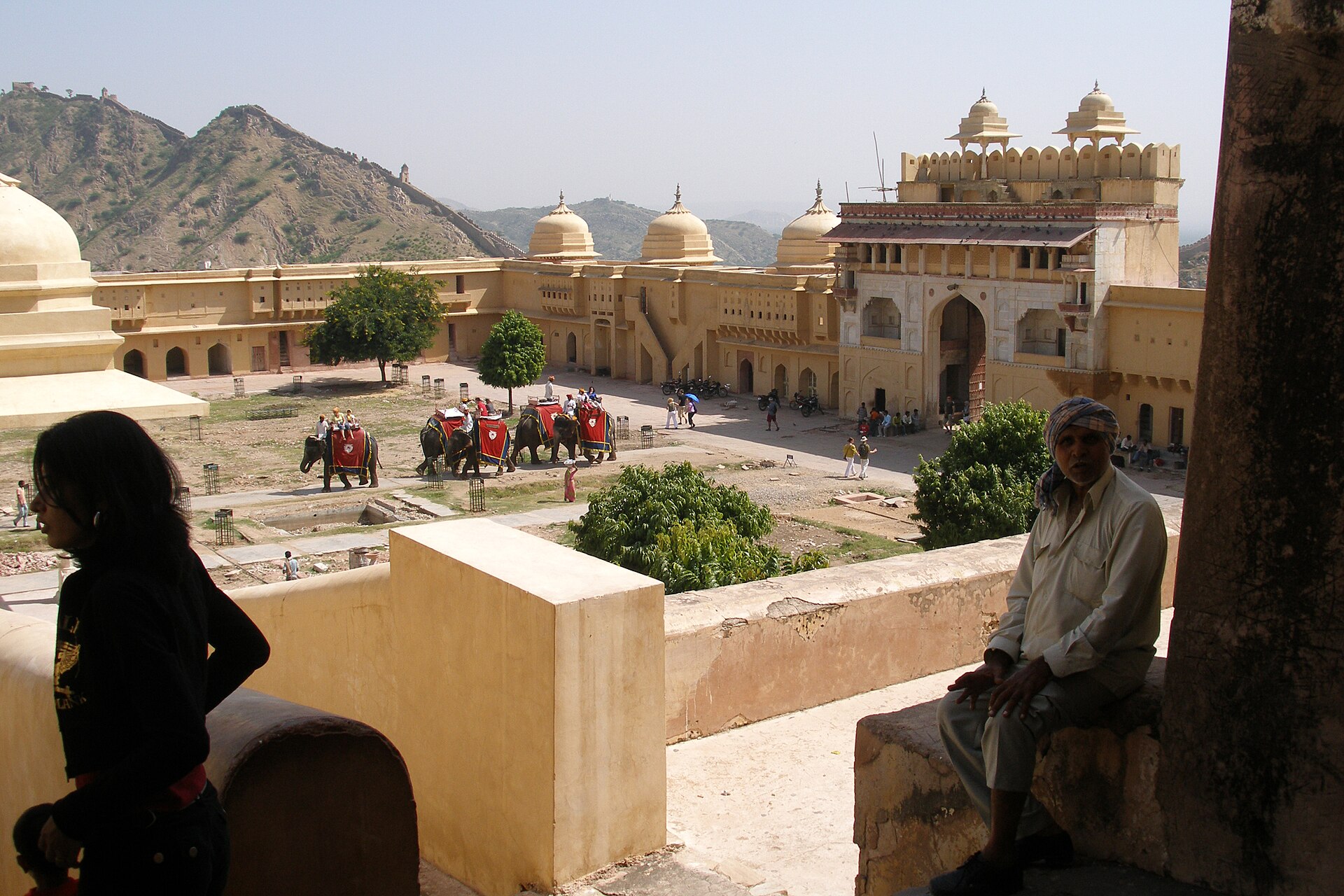 Amer (Amber) Fort above Jaipur, Rajasthan