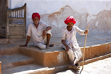 Meeting local artisans in rural Rajasthan